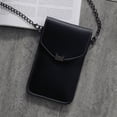 thumbnail image 4 of Bolso bandolera Mujer Bolso bandolera Cadena de piel sintética Pantalla táctil Bolsa de almacenamiento para teléfono, Negro Advancent AP000967-03, 4 of 7