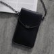 thumbnail image 4 of Bolso bandolera Mujer Bolso bandolera Cadena de piel sintética Pantalla táctil Bolsa de almacenamiento para teléfono, Negro Noticed AP000967-03, 4 of 7