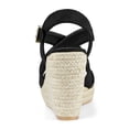 thumbnail image 4 of BLISSFUL STEP Women's Strap Espadrilles Platform Slingback Wedges Sandals, 4 of 7