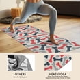 thumbnail image 4 of Dog Bones Hot Yoga Mat Towel Non Slip for Hot Yoga - Quick-Drying Yoga Mat Cover with 4 Corner Pockets with Travel Bag - Hot Yoga Towel Non Slip Grip Moisture Wicking Sweat 70"x26", 4 of 6