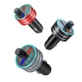 thumbnail image 3 of Émetteur FM Bluetooth pour Voiture Kit de Modulateur MP3 Lecteur Audio Mains Libres Sans Fil 2 Chargeurs Rapides USB Modulateur FM pour Voiture, 3 of 4