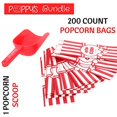 thumbnail image 4 of Poppy's Plastic Popcorn Scoop Bundle - 200 Bags and Plastic Popcorn Scooper, Popcorn Machine Accessories for Popcorn Bars, Movie Nights, Concessions, 4 of 7