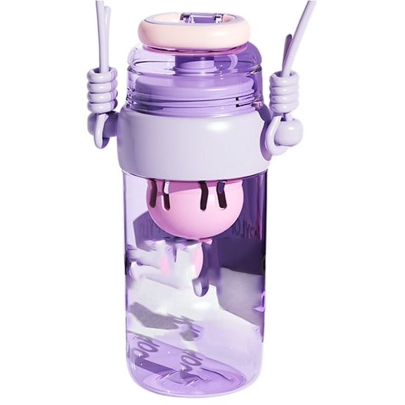 Double Drinking Cup, 550ml-1000ml Double Drinking Cup, Portable Double Drinking Cup Plastic Sports Water Bottle for Gym and Travel