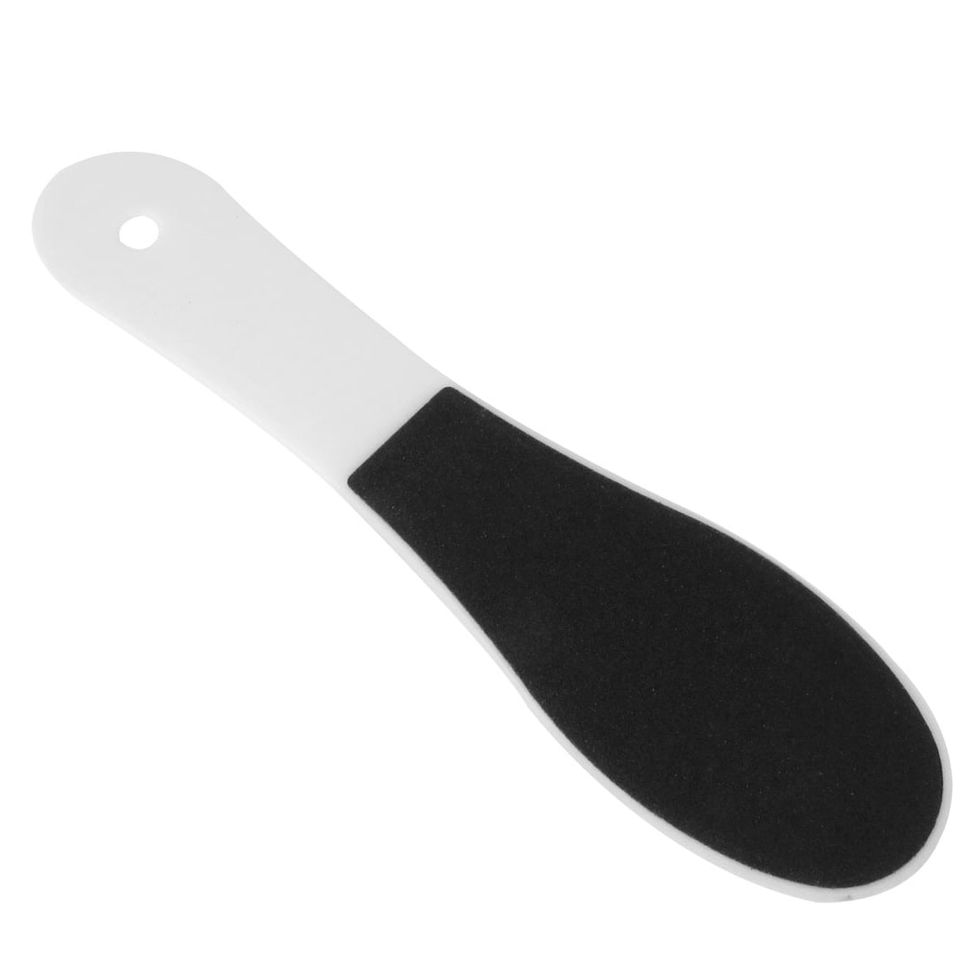 Unique Bargains White Plastic Handle 2 Sides Remover Foot File Massage Pedicure Tool