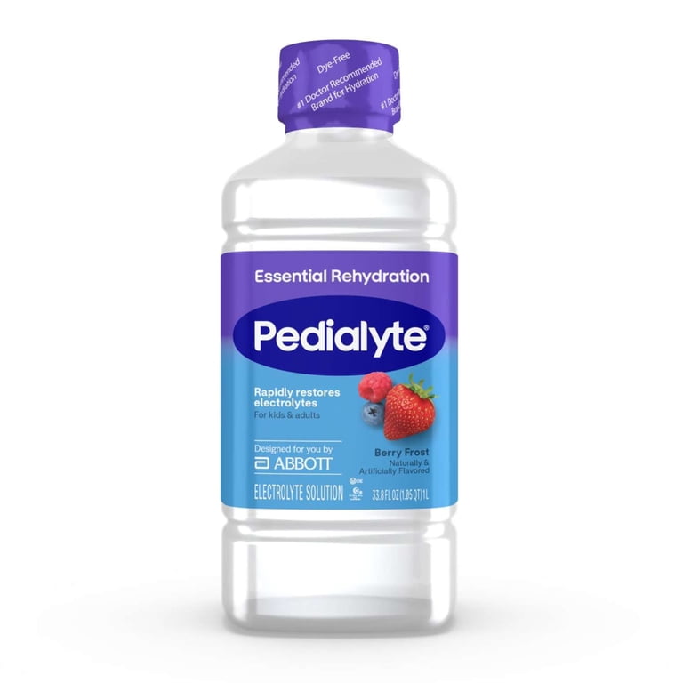 Pedialyte Essential Rehydration Drink, Iced Berry, 1L, 4 Pack photo 2