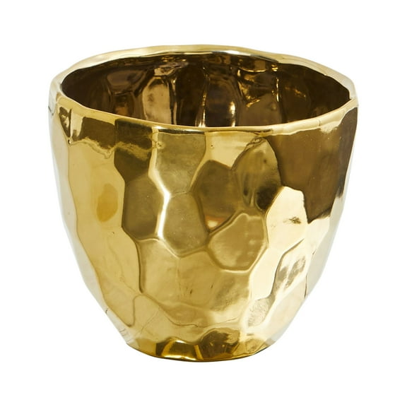 Nearly Natural Traditional 6" Designer Gold Vase