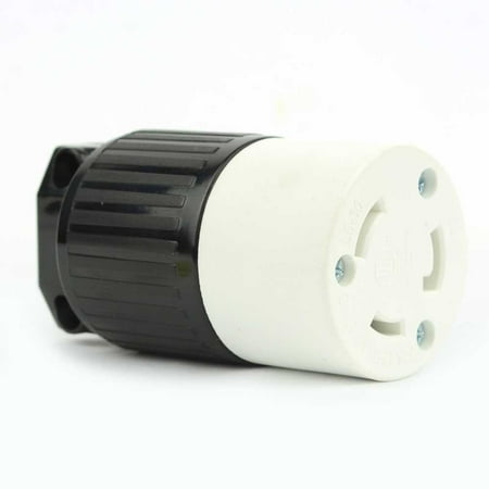 Non Nema Locking Receptacle - YGA024F Twist Lock Electrical Receptacle 3 Wire, 30 Amps, 125V, NEMA L5-30R, Amps: 30A | Material: Nylon By Superior Electric