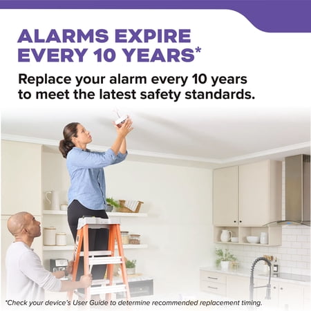 KIDDE 10-YEAR SEALED LITHIUM BATTERY-OPERATED COMBINATION SMOKE & CARBON MONOXIDE DETECTOR