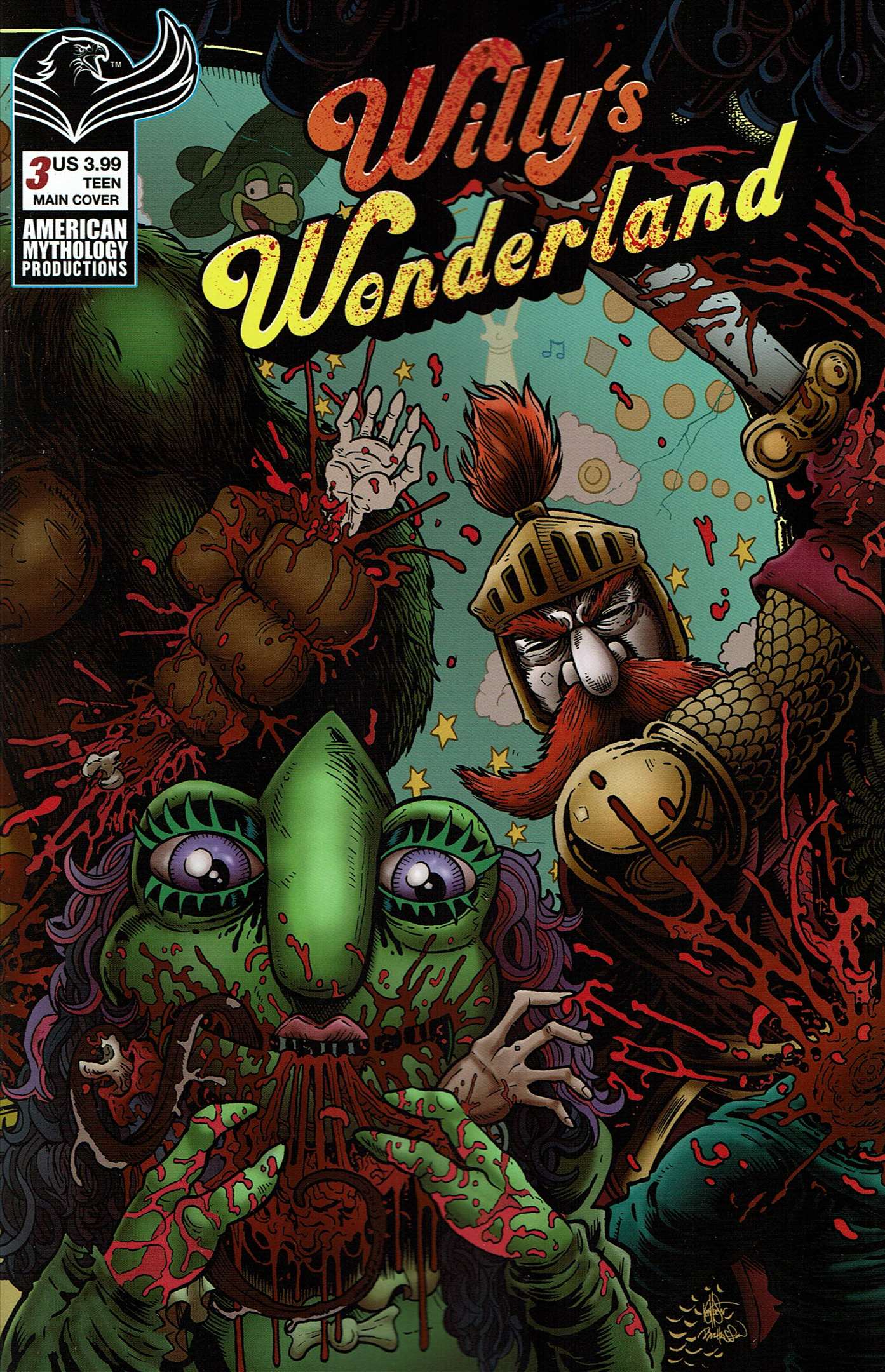 Willy's Wonderland Prequel 3 VF ; American Mythology Comic Book