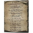 thumbnail image 5 of 10 Commandments Wall Art Vintage Ten Commandments Wall Decor God Bible Verses Inspirational Quotes Canvas Painting Print Artworks Rustic Christian Decor for Living Room Bedroom Office 12"x16", 5 of 6