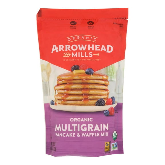 Arrowhead Mills - Pancake Mix Multigrn - Case of 6-22 OZ