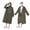 Army Green, variant on Raincoat Raincoat Women's Waterproof Coat Foldable Rain Jacket for Rainy Days EVA Material Lightweight Outerwear Portable Rain Gear for Adults Women'S Waterproof Coat
