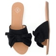 thumbnail image 2 of Gallery Seven Suede Bow Slide Sandals for Women, 2 of 7