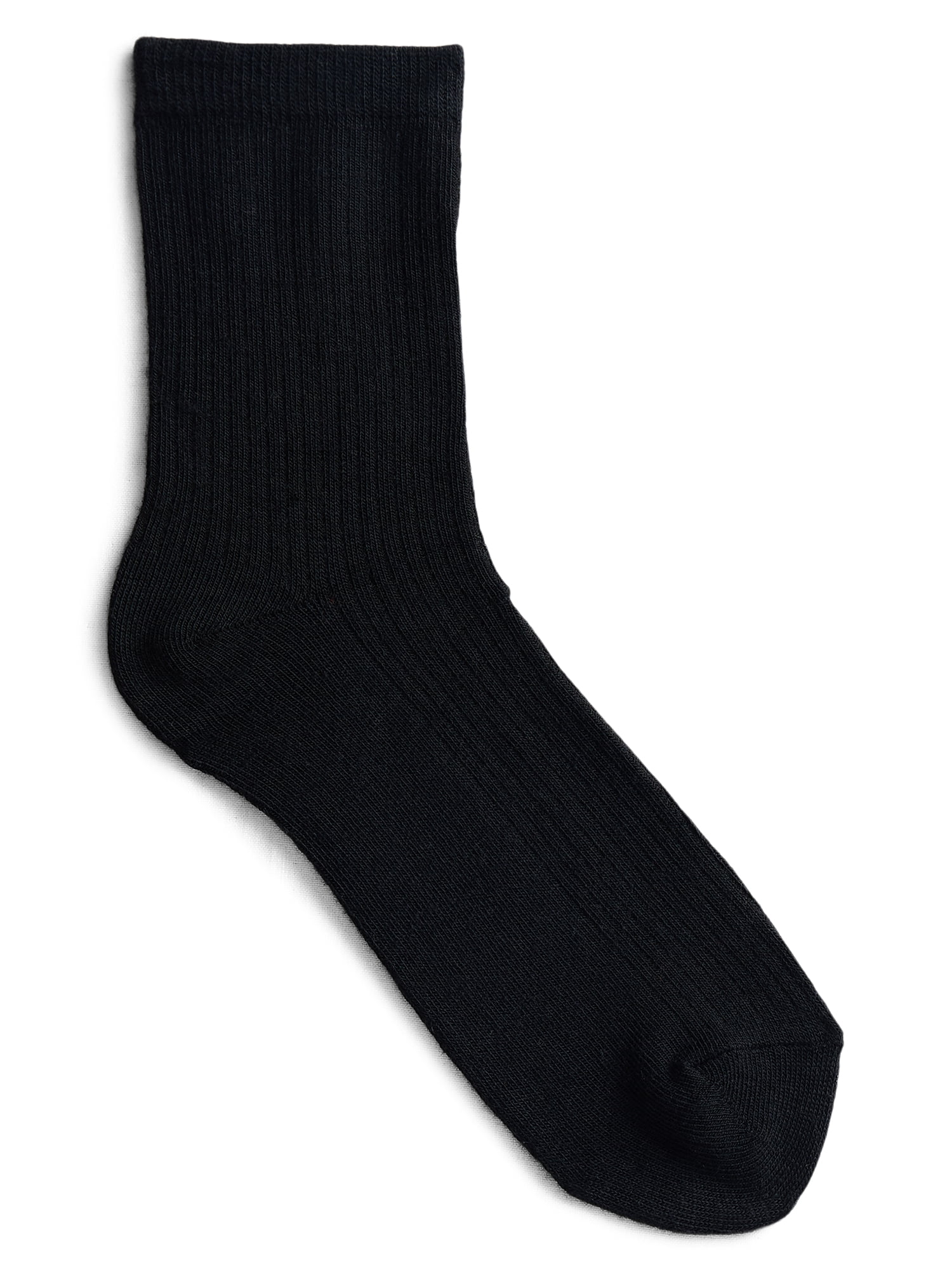No Boundaries Embroidered Mid Crew Socks, 6-Pack, Women's, Shoe Sizes 4-10