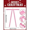 thumbnail image 2 of 6 Pcs Christmas Velvet Bows, NOGIS 23.6x15.7 Inch Large Velvet Christmas Wreath Bows Rustic Crafts Bows for Xmas Home Decor Wedding (Pink), 2 of 7
