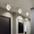 thumbnail image 5 of Daiosportswear Clearnance Mini Chandelier Crystal Ceiling Light Semi Flush Mount Ceiling Lighting Fixture Modern Crystal Ceiling Lamp, 5 of 7