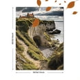 thumbnail image 3 of Coastal Cliff House Canvas Print/Wall Art， Suitable for Living Room， Bedroom， Office， Hallway， and Coastal Home Decor., 3 of 8