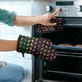 thumbnail image 2 of Rainbow Puppy Kitchen Oven Mitt and Pot Holder Sets 2 Pcs for Baking, Cooking and Grilling, Heat Resistant Up To 392 °F, 2 of 7