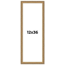 12x36 Frame Gold Solid Wood Picture Frame Width 1.25 Inches | Interior Frame Depth 0.375 Inches |
