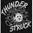 thumbnail image 2 of Thunderstruck Funny Bowling Novelty Unisex Plus Fleece Graphic Sweatshirt Brisco Brands 2X, 2 of 5