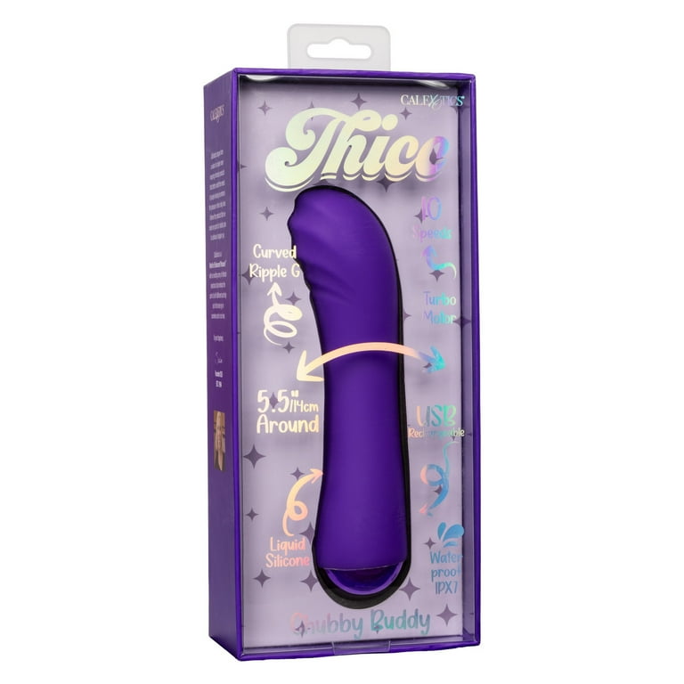 chubby sex toy CalExotics Thicc Chubby Buddy G Spot Vibrator, Purple