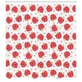 thumbnail image 3 of Ambesonne Fruits Shower Curtain, Curved and Dotted Fruit, 69"Wx75"L, Blush Red Apple Green, 3 of 3