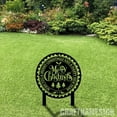 thumbnail image 3 of Craftnamesign Merry Christmas Metal Garden Sign with Stake, Yard Decor, Garden Metal Art, Xmas Gift, 3 of 4