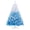 Blue &White, variant on 8 ft Artificial Christmas Tree with 1774 PVC Branch Tips, Gradient Snow‑Flocked Hinged Xmas Tree for Holiday Decoration, White‑Pink