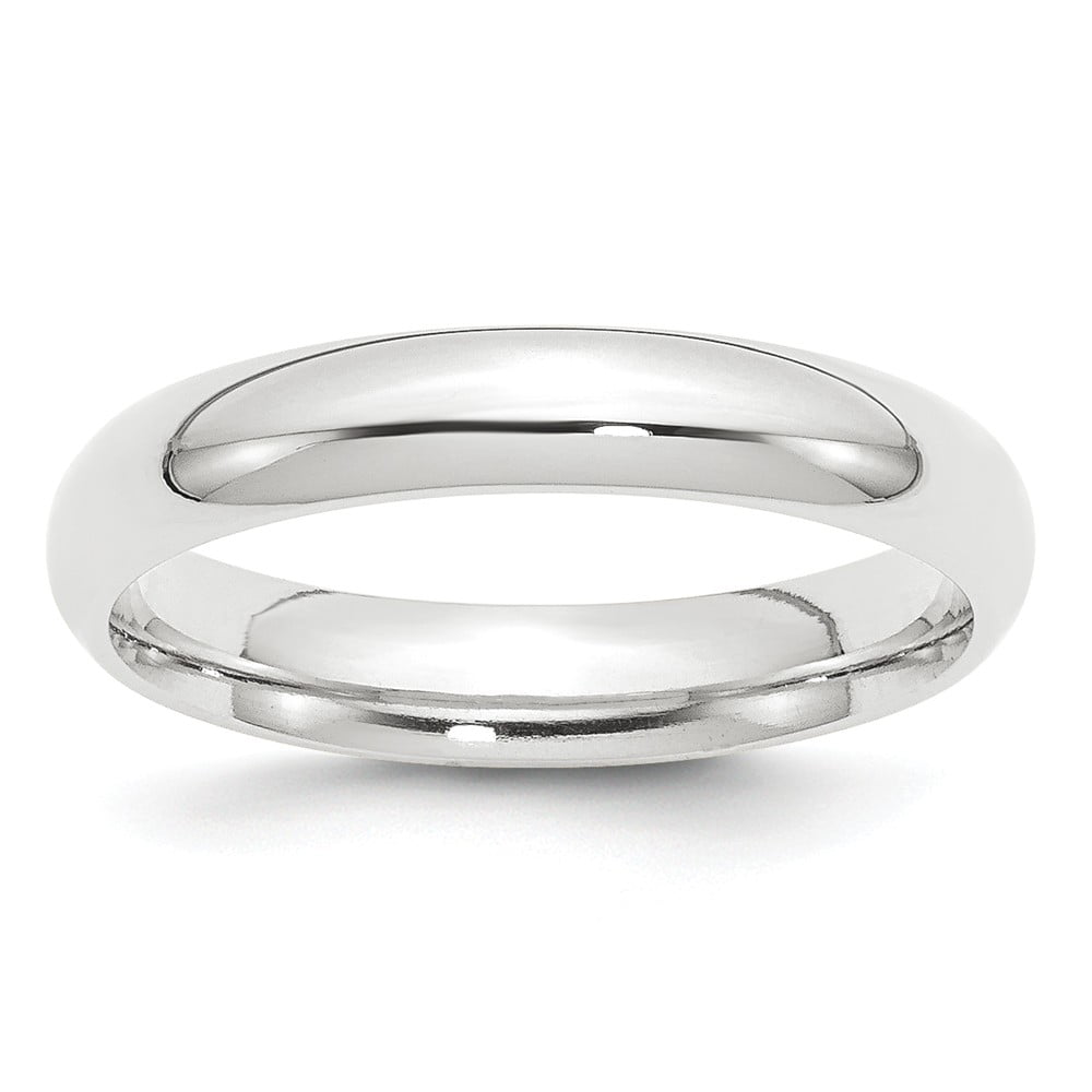 JewelryWeb Platinum 4mm ComfortFit Wedding Band Ring
