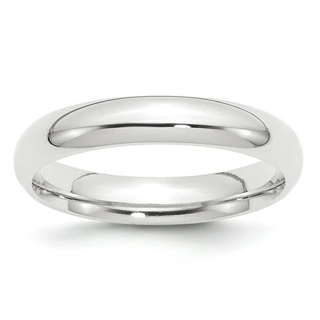 Platinum 4mm Comfort-Fit Wedding Band Ring - 9.1 Grams - Size