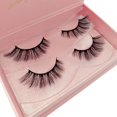 thumbnail image 3 of 2 Pares Moda Belleza Maquillaje Hecho Falso Pestañas Naturales Pestañas, Sin Productos Químicos E Hipoalergénicos Crueldad 84, 3 of 9