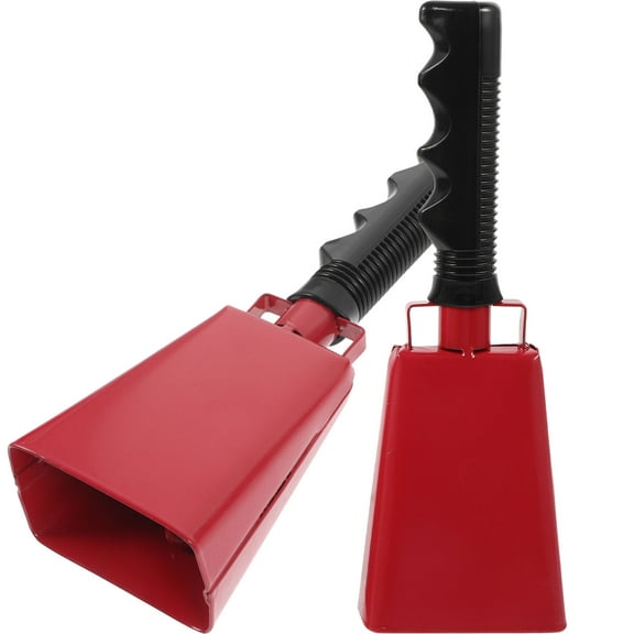 ROSENICE Football Cheering Cowbell Red 2Set For Elderly
