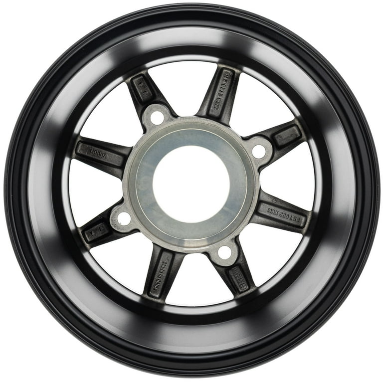 Polaris 1521106-458 Genuine OEM 26.2 Matte Black Front Cast Rim