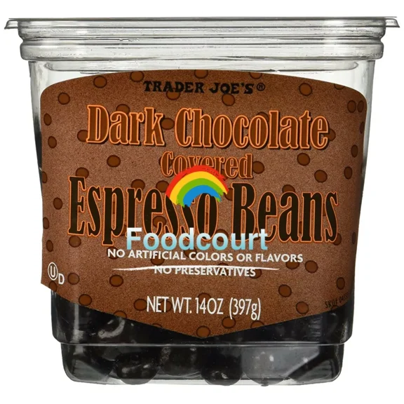 Trader Joe's Dark Chocolate Covered Espresso Beans 14 oz