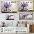thumbnail image 4 of Designart "Still Life With Violet Accents" Violets Floater Framed Canvas Prints, 4 of 5