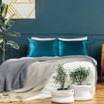 thumbnail image 3 of Satin Pillowcase For Hair And Skin, 2-Pack - 20*29inch s - Satin Pillow Covers With Envelope Closure(Lake Blue), 3 of 5