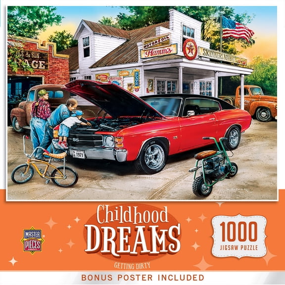 MasterPieces 1000 Piece Jigsaw Puzzle - Getting Dirty - Childhood Dreams Eco-Friendly Family Game