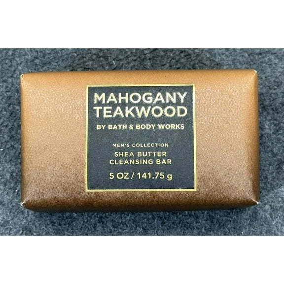Bath and Body Works Mahogany Teakwood Shea Butter Cleansing Bar 5 Oz
