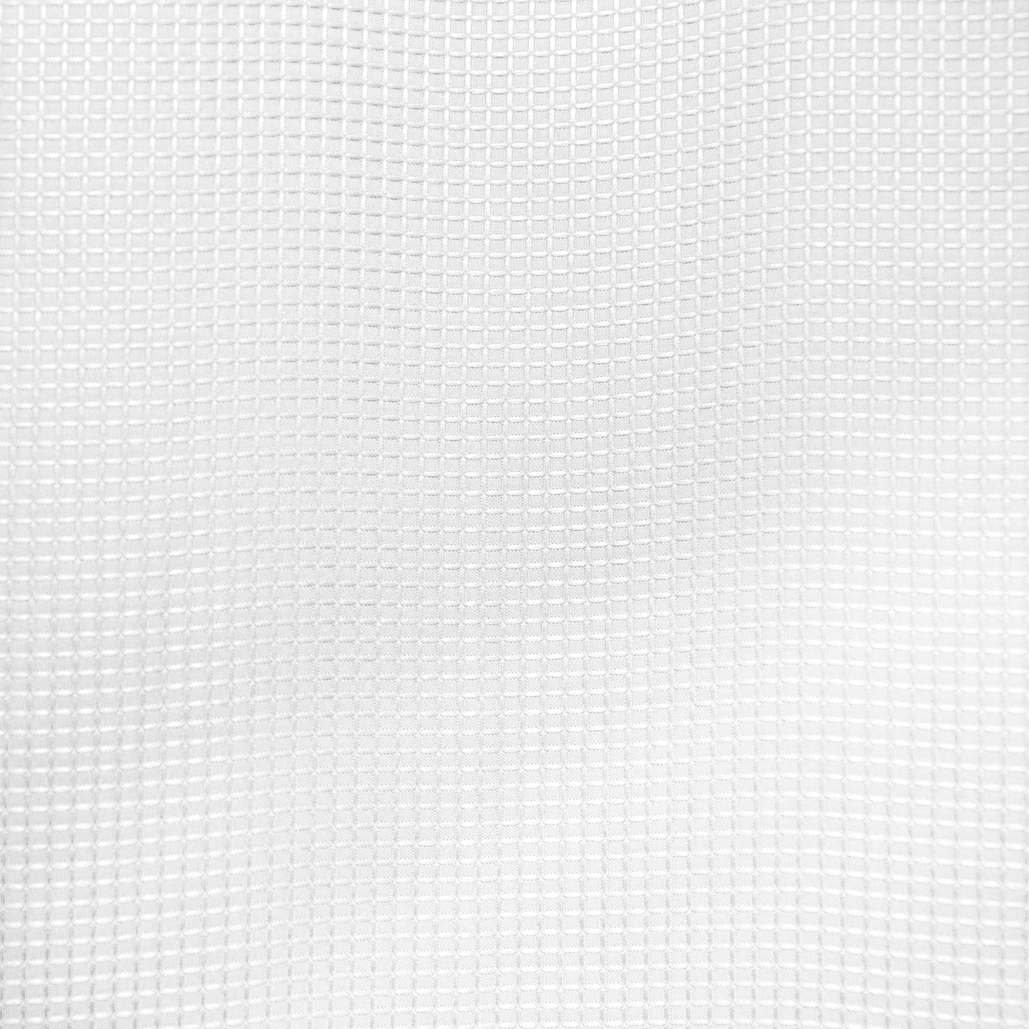White Fabric Shower Curtain, 70" x 72", Mainstays Classic Waffle Weave Design - image 2 of 5