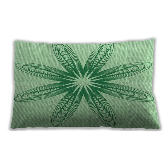 Ahgly Company Outdoor Rectangular Contemporary Lumbar Throw Pillow, 13 inch by 19 inch