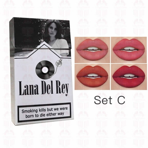 USgiftideas Lana Del Rey Rouge à Lèvres Ensemble Lana Del Rey Affiche