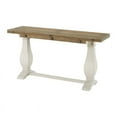thumbnail image 3 of Martin Svensson Home Napa Pedestal Flip Top Sofa Table, White Stain and Reclaimed Natural, 3 of 11