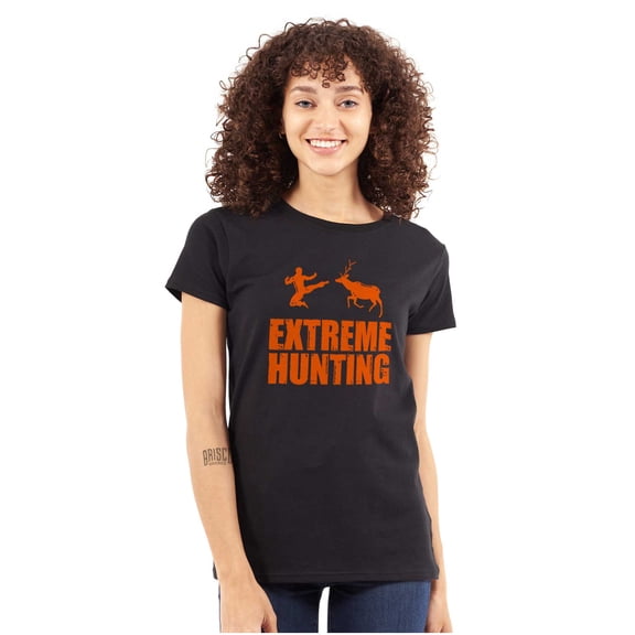 Extreme Hunting Mixed Martial Arts Womens Fitted Plus Size Graphic Tee Brisco Brands 2X