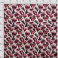 thumbnail image 3 of oneOone Cotton Cambric Red Fabric Florals Sewing Fabric By The Yard Printed Diy Clothing Sewing Supplies 56 Inch Wide, 3 of 4