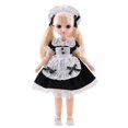 thumbnail image 2 of Muñeca de anime Bjd de 30 cm, conjunto completo, 1/6 Bjd Reborn, Kawaii, para niñas, juguete de bricolaje, cuerpo movible de 23 articulaciones con ropa, falda, sombrero, tocado, 2 of 5