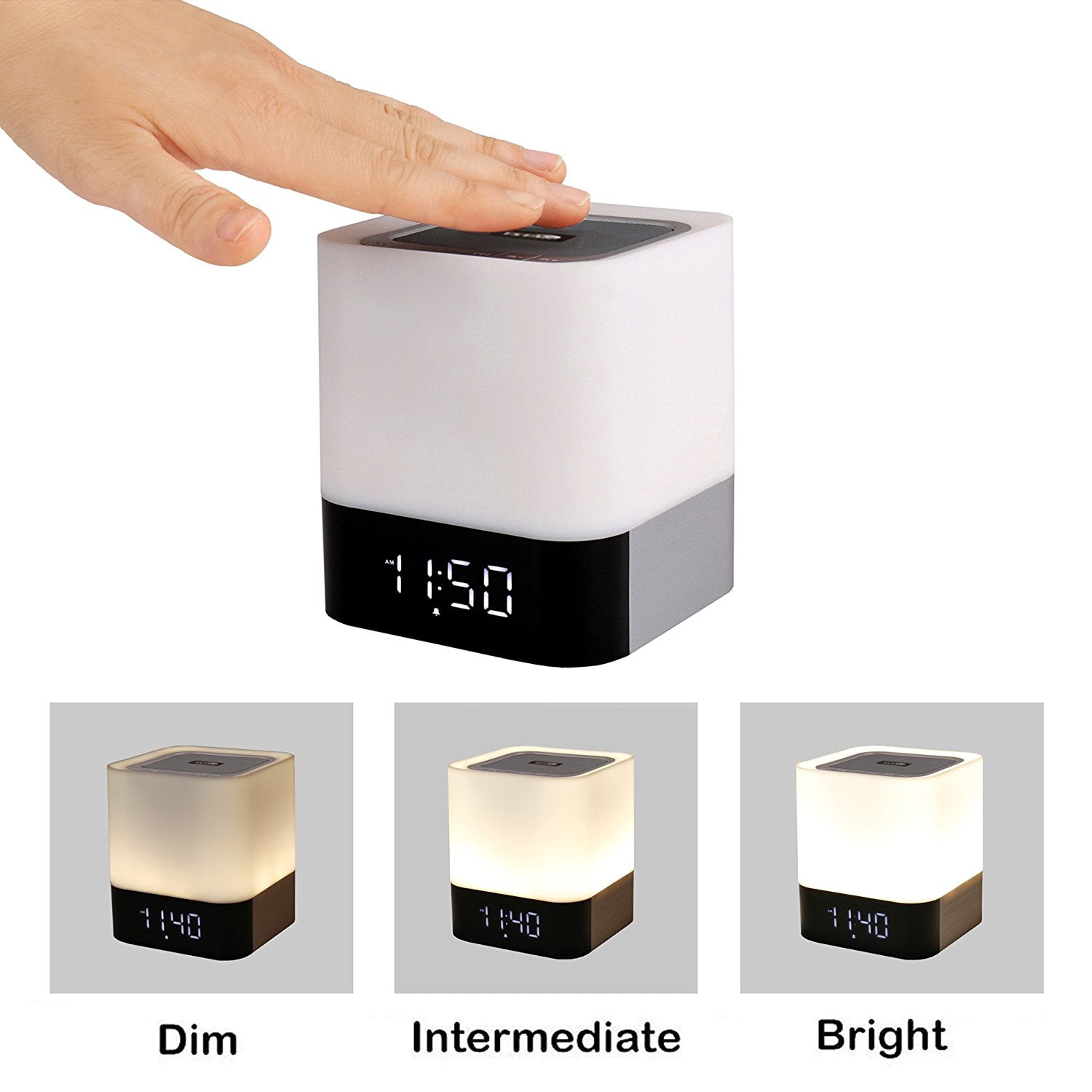 wireless bluetooth speaker with smart touch led mood lamp