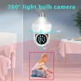 thumbnail image 6 of Bulb Camera, Wifi 360 Panoramic View, 1080P Hd Night Vision Light Socket Camera, Home Security Monitoring with Motion Detection and Two-Way Audio, Includes 32Gb Sd Card, 6 of 9