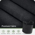 thumbnail image 2 of 3/ 5/10 Gallon Growth Bag , Thick Fabric Flowerpot Suitable for Plants, Strong Handle and Reinforced Stitching, with Label, Black., 2 of 8