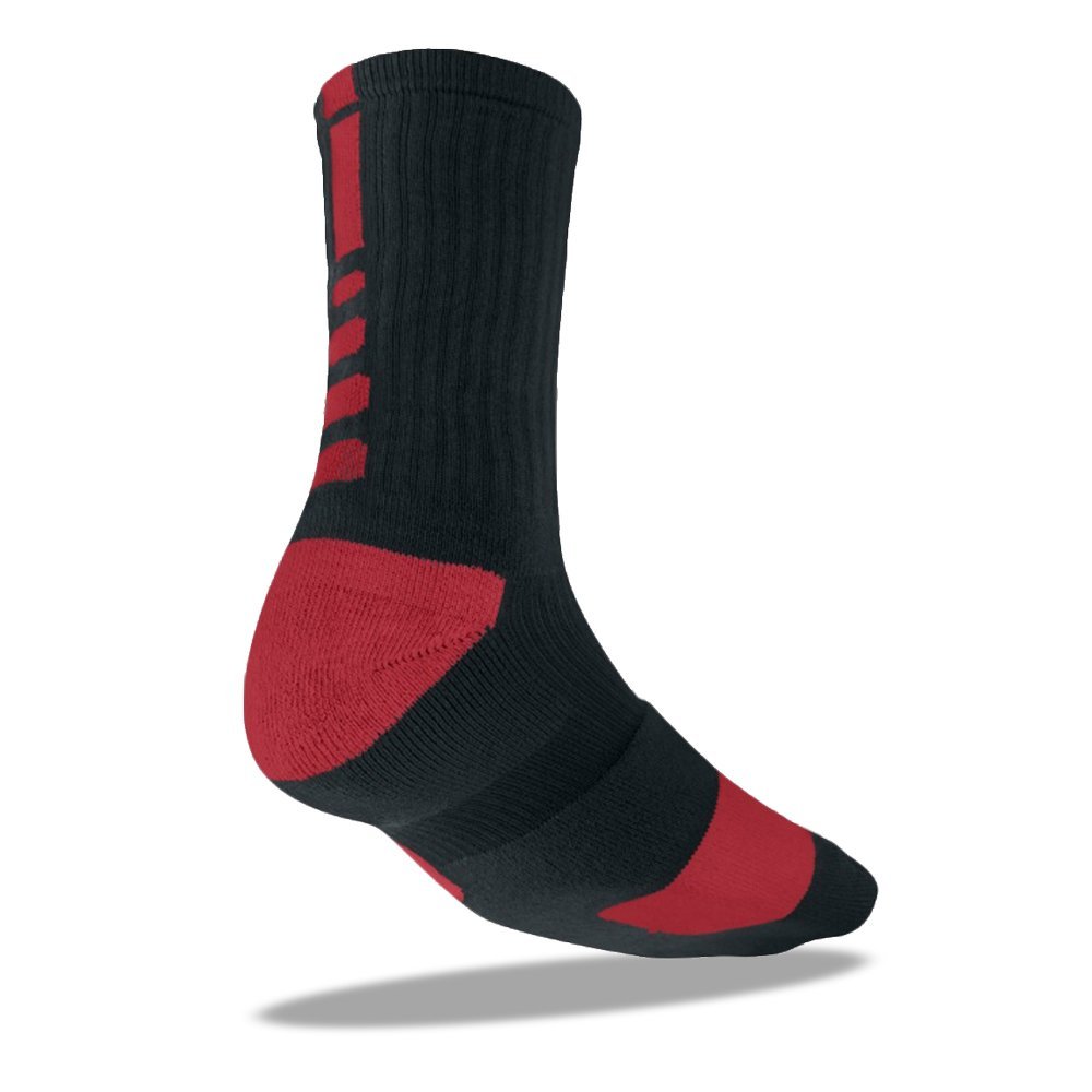 Unisex DriFit High Performance Sport Compression Socks Black/Red
