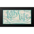 thumbnail image 2 of Vess, June Erica 14x9 Black Modern Framed Museum Art Print Titled - Lake Life I, 2 of 5
